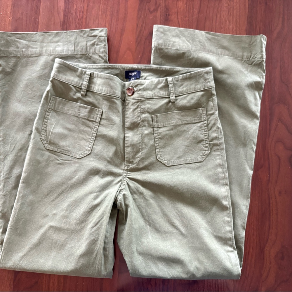 J. Crew Lizzie patch pocket, wide leg Pants